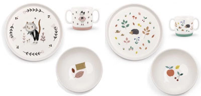 Set vaisselle porcelaine Moulin Roty